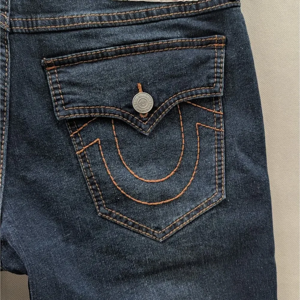 True Religion Ricky Relaxed Straight Denim Shorts Dark Wash Mens 30 NWT Skater